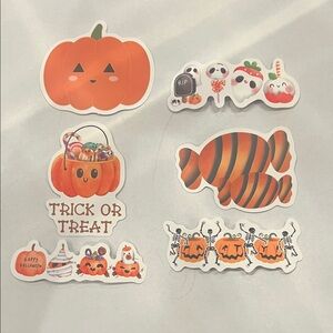 Halloween Pumpkin and Ghost Stickers